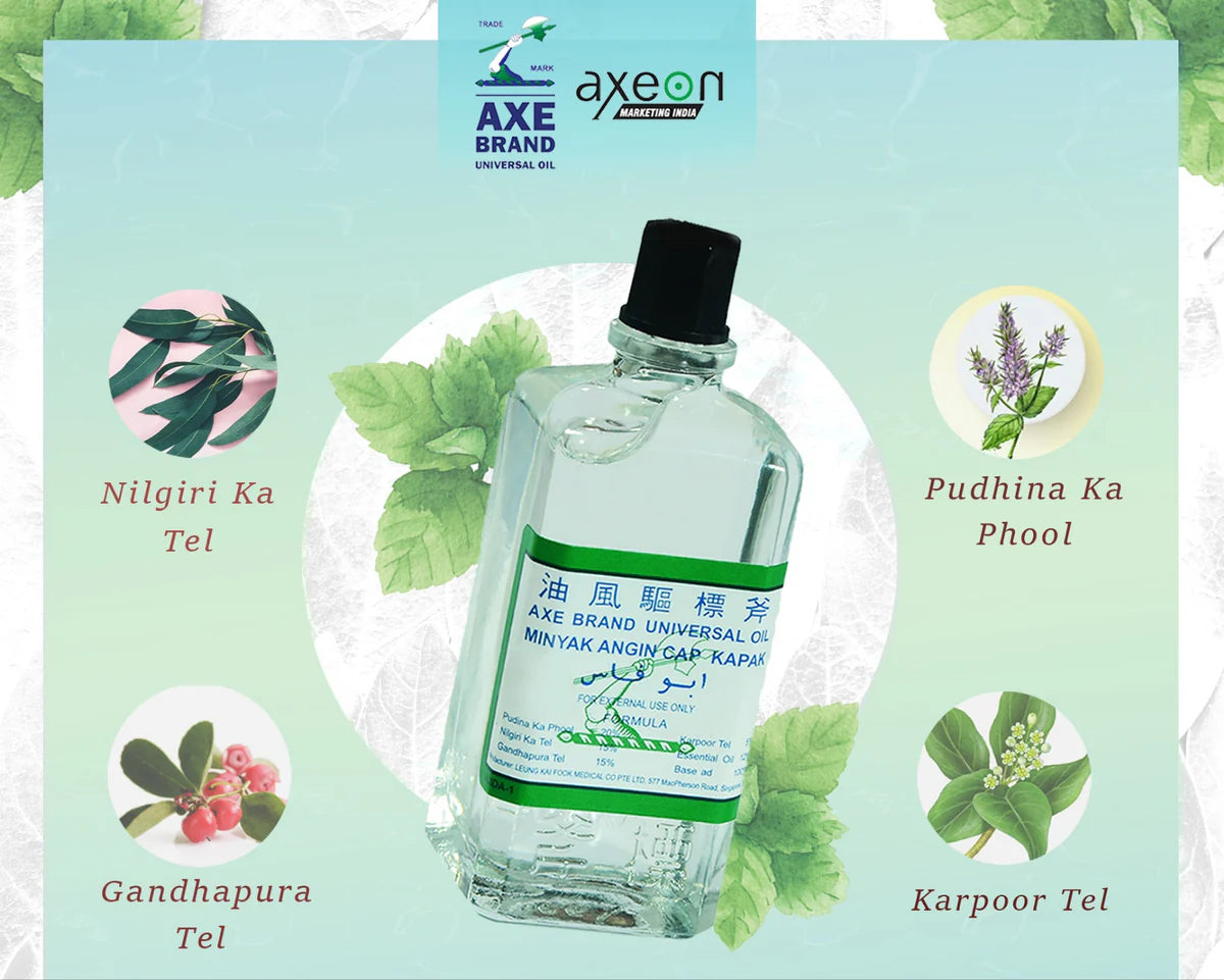 axe brand oil , oil, cold and headache